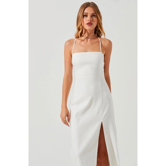 NWT ASTR Women's Brayden Strappy Back Midi Dress - Picture 2 of 10
